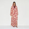 Scarlet Flora Abaya
