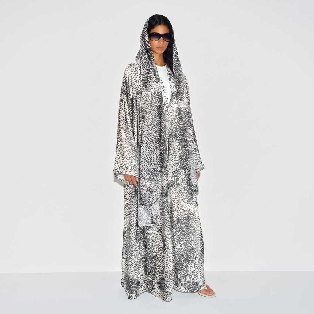 Snow Leopard Abaya
