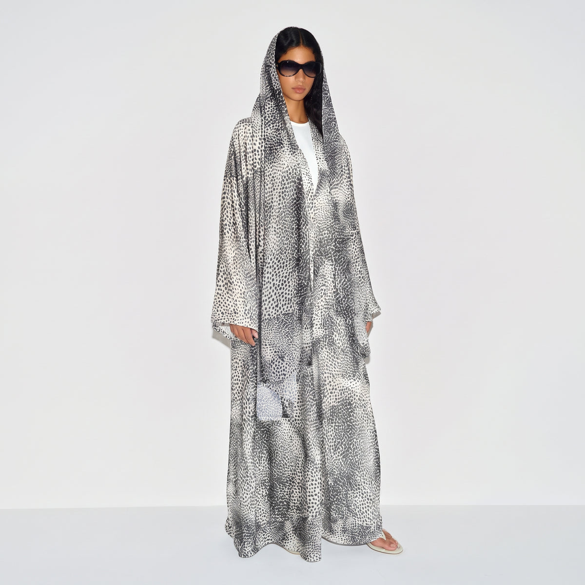 Snow Leopard Abaya