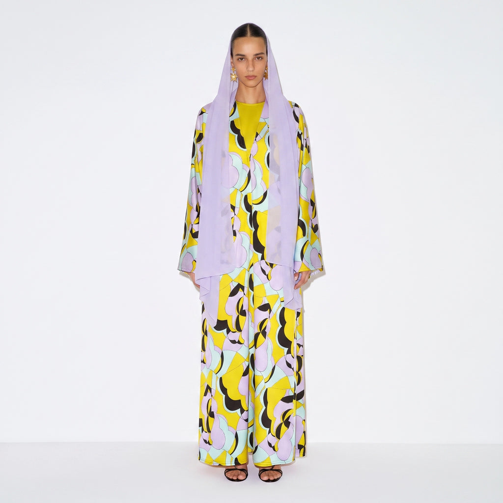 Lavender Pop Abaya
