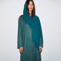 Peacock Suede Abaya