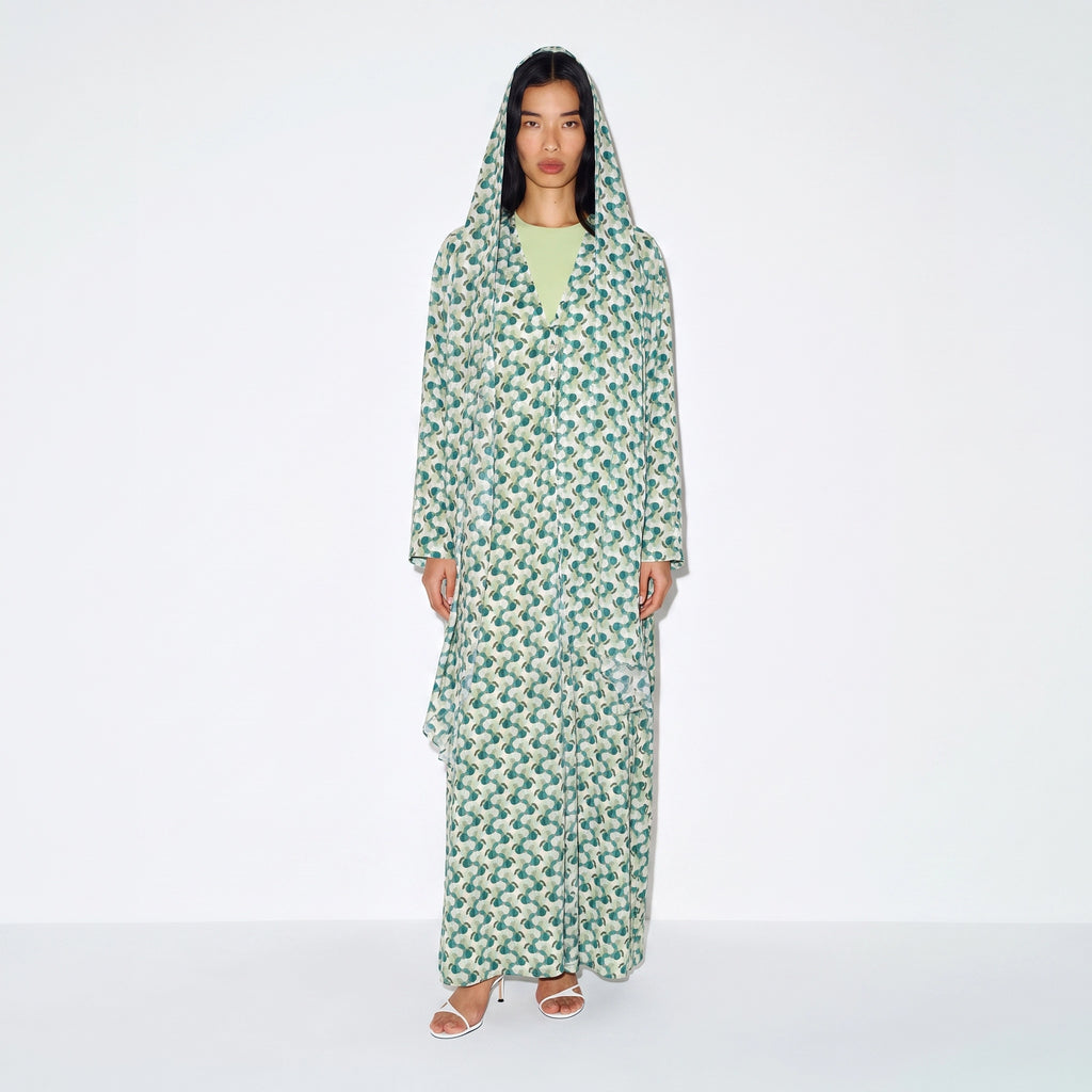 Verdant Geometric Abaya