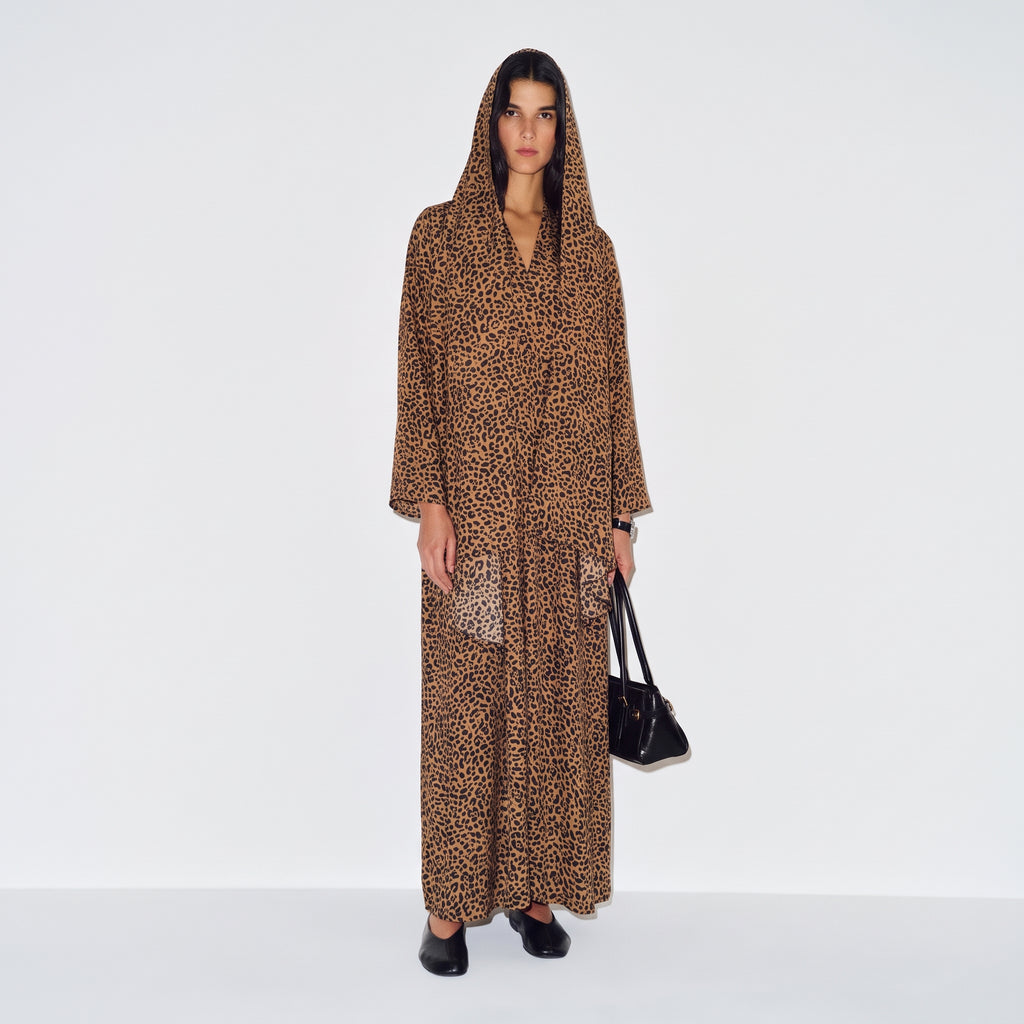 Caramel Leopard Abaya