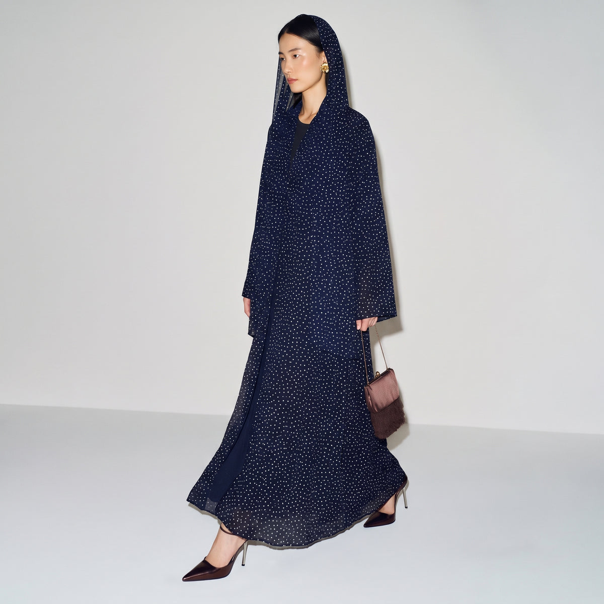 Midnight Dot Abaya