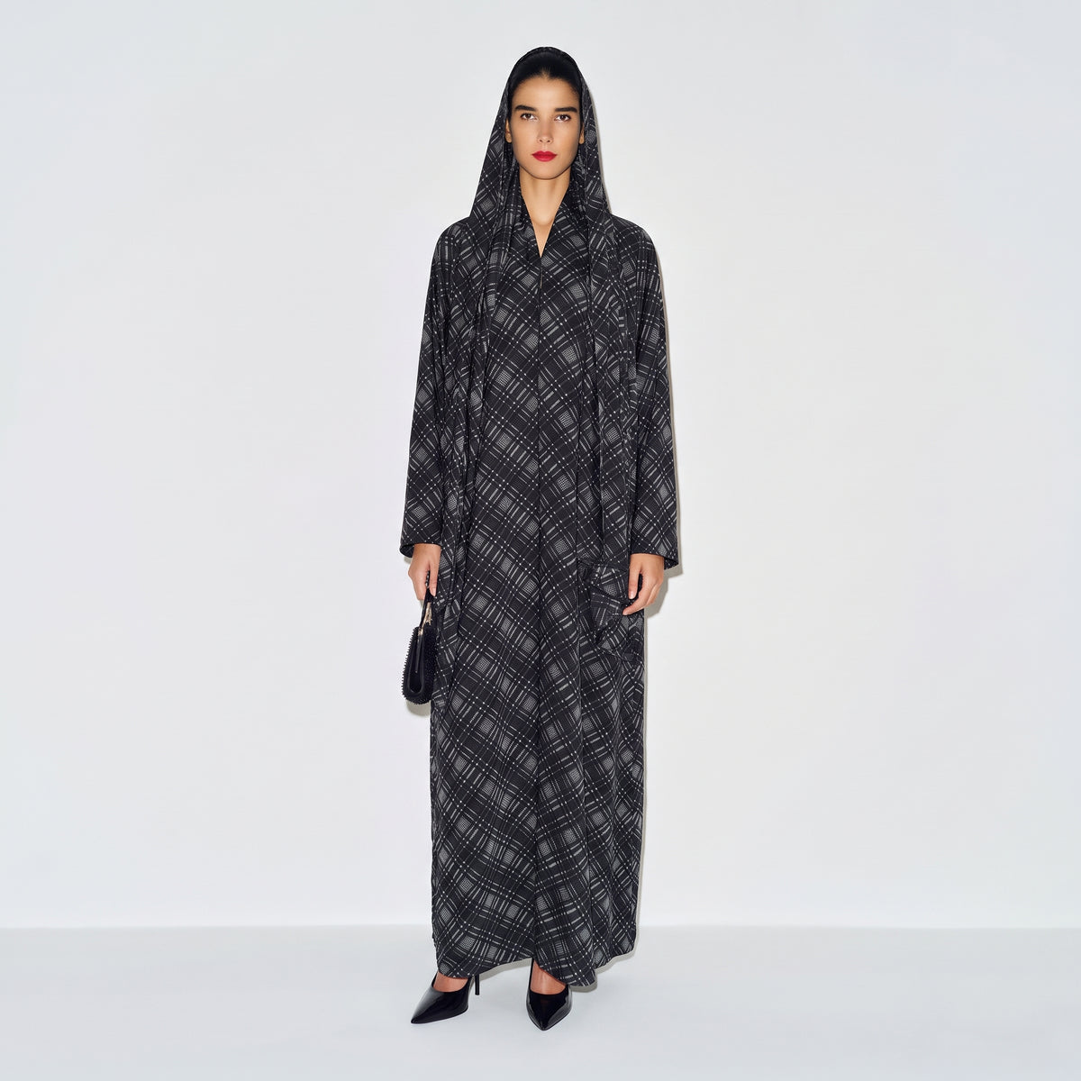 Onyx Plaid Abaya
