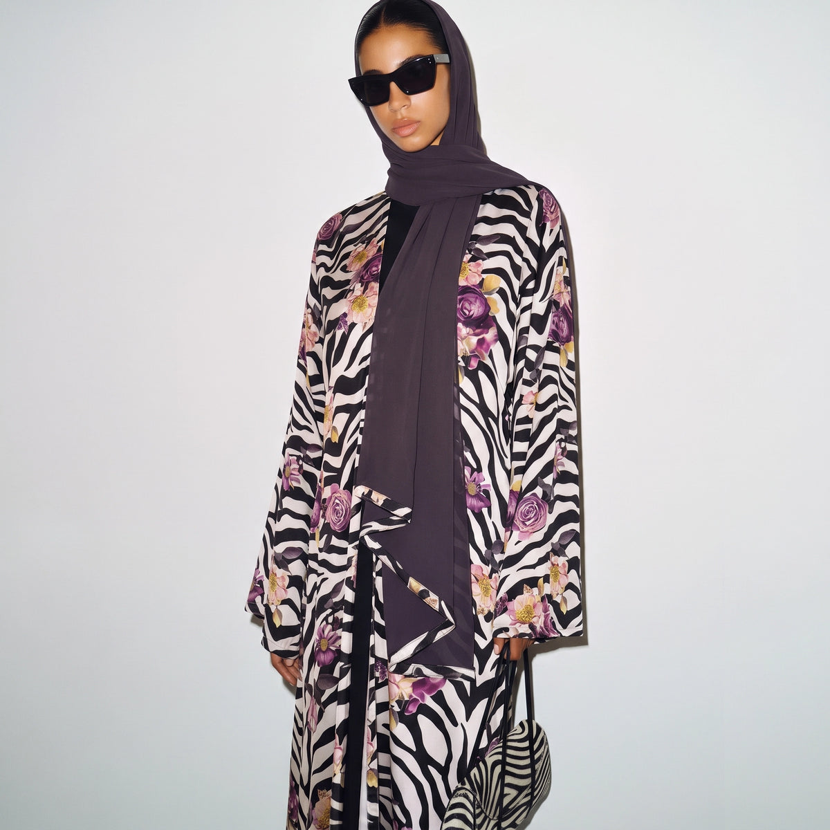 Wildflower Stripe Abaya
