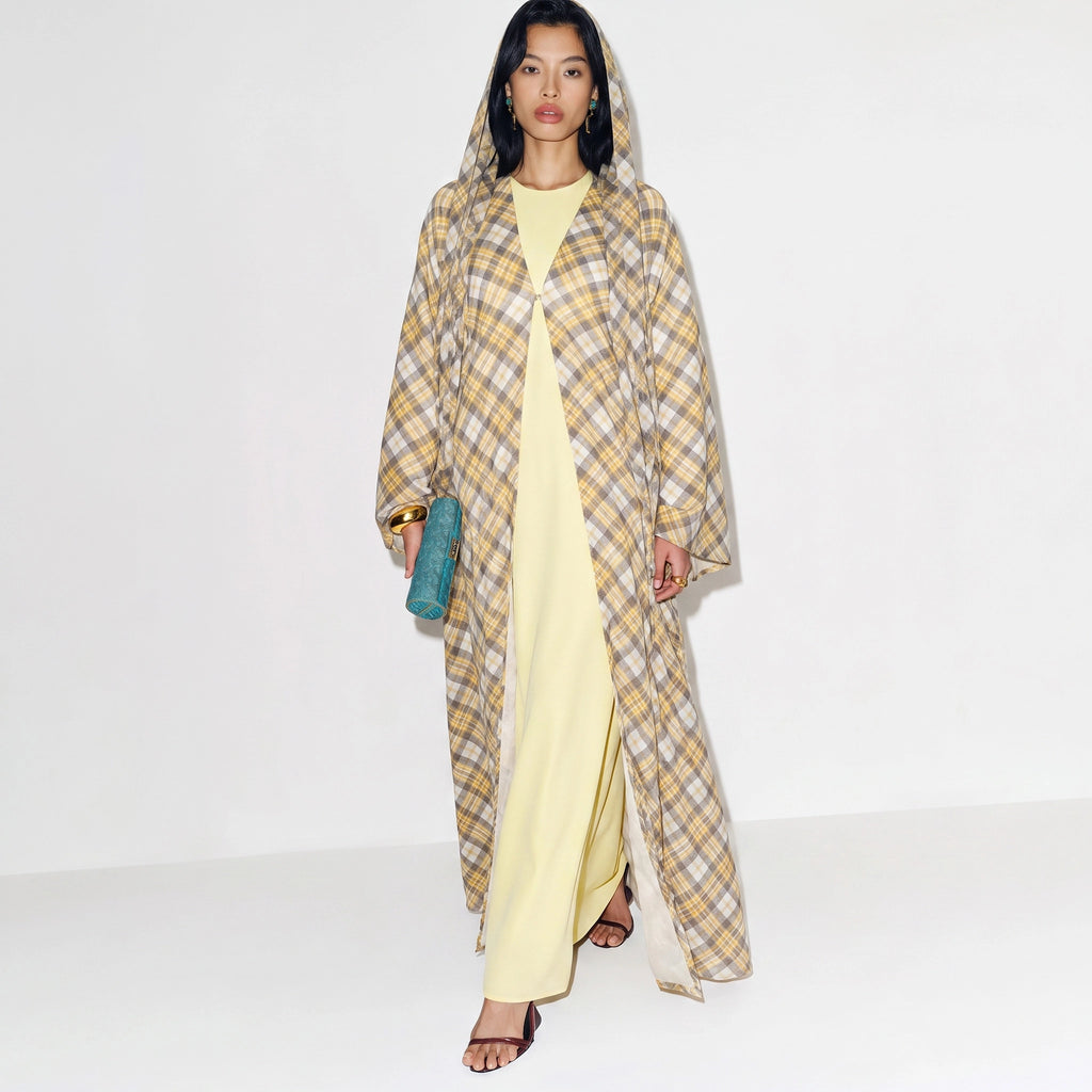 Marl Plaid Abaya
