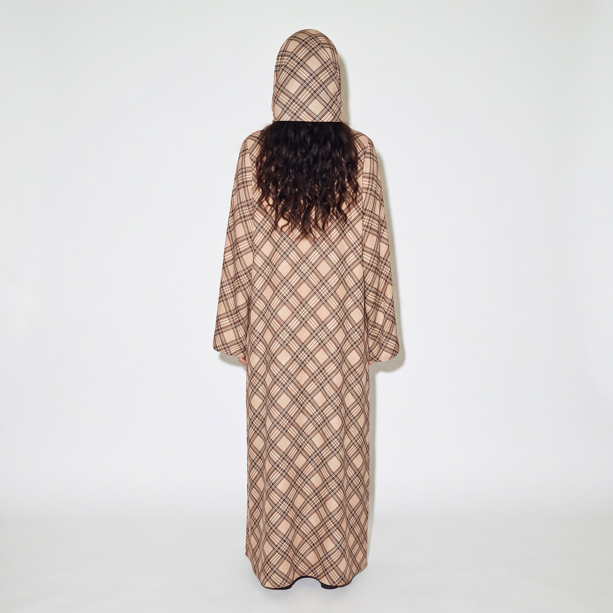 Toffee Plaid Abaya