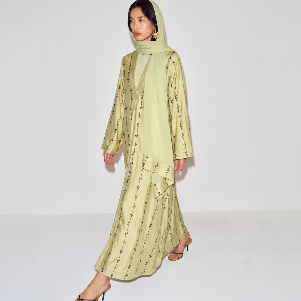 Sage Bow Abaya