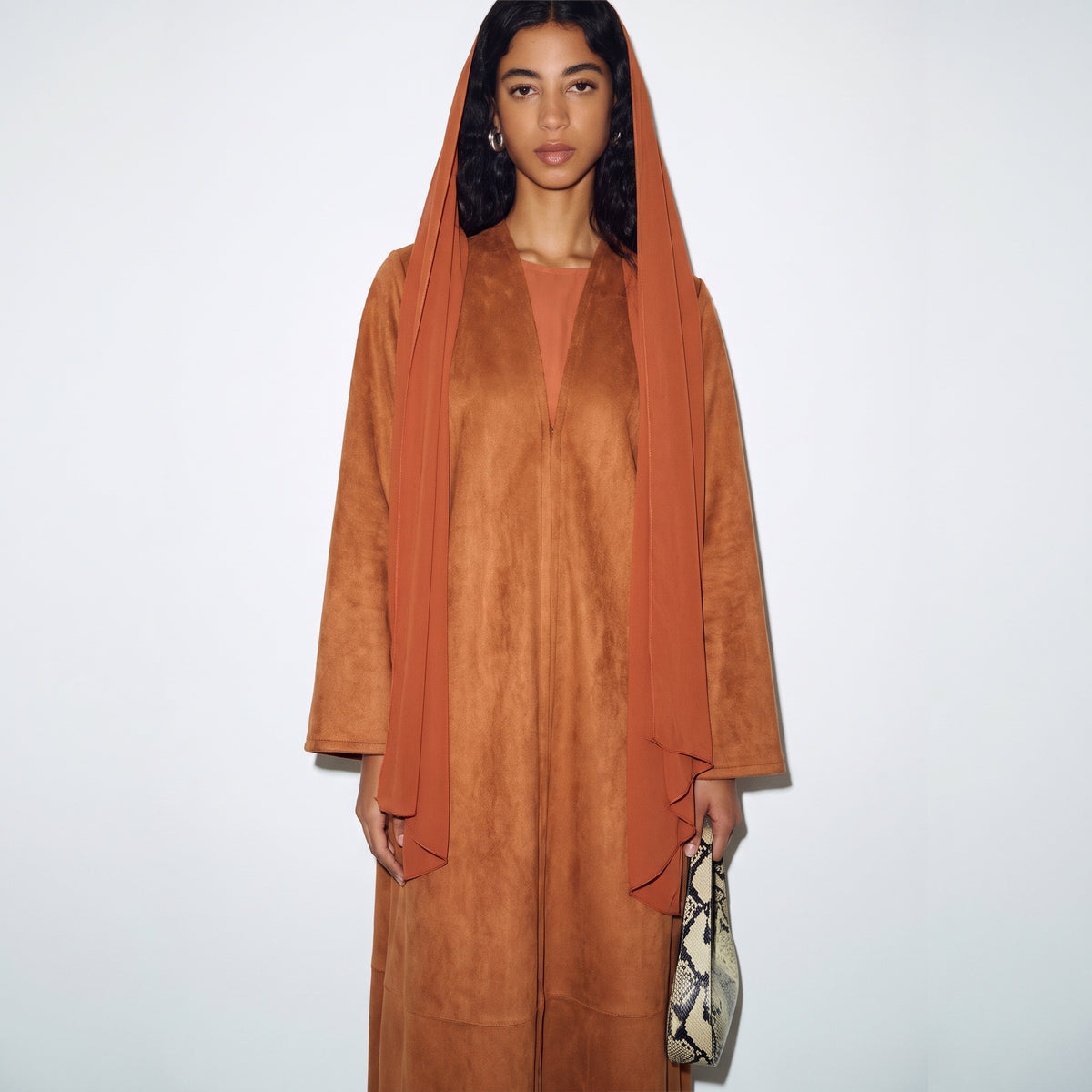 Pecan Suede Abaya