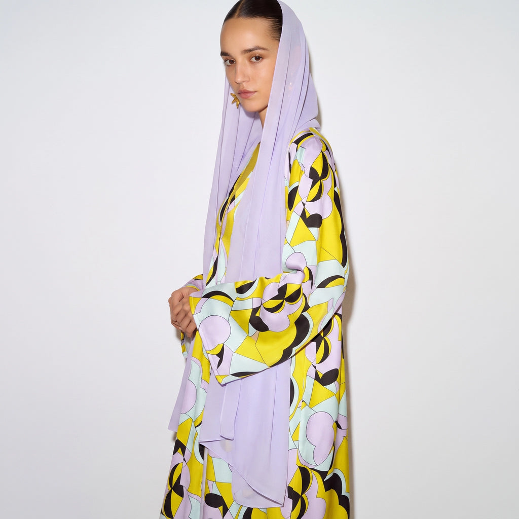 Lavender Pop Abaya
