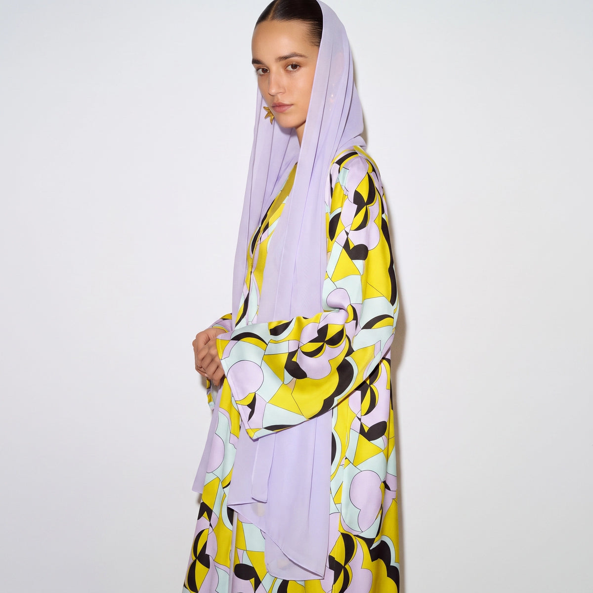 Lavender Pop Abaya