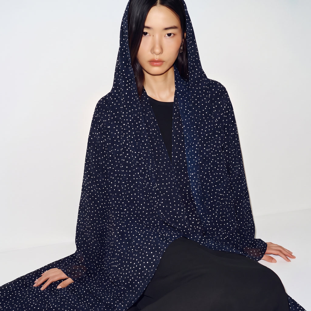 Midnight Dot Abaya