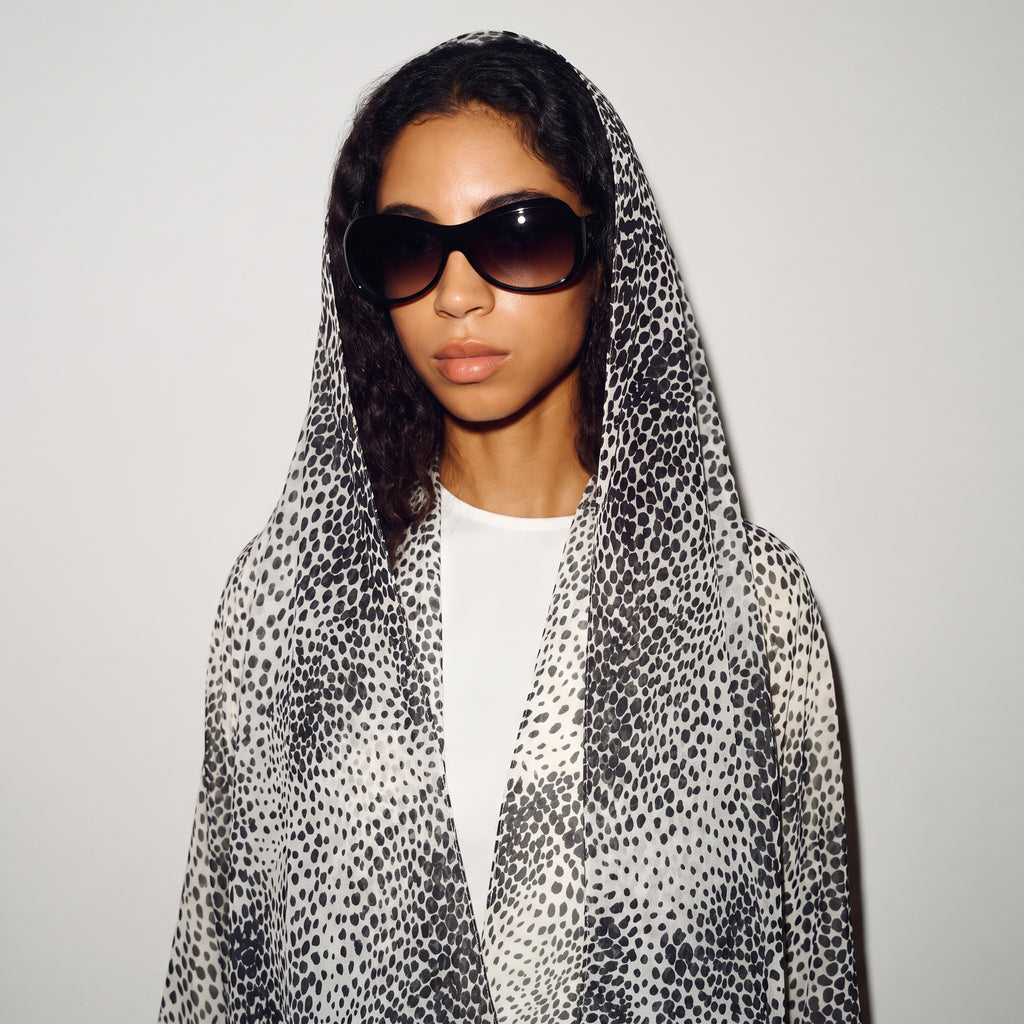 Snow Leopard Abaya