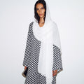 Noir Check Abaya