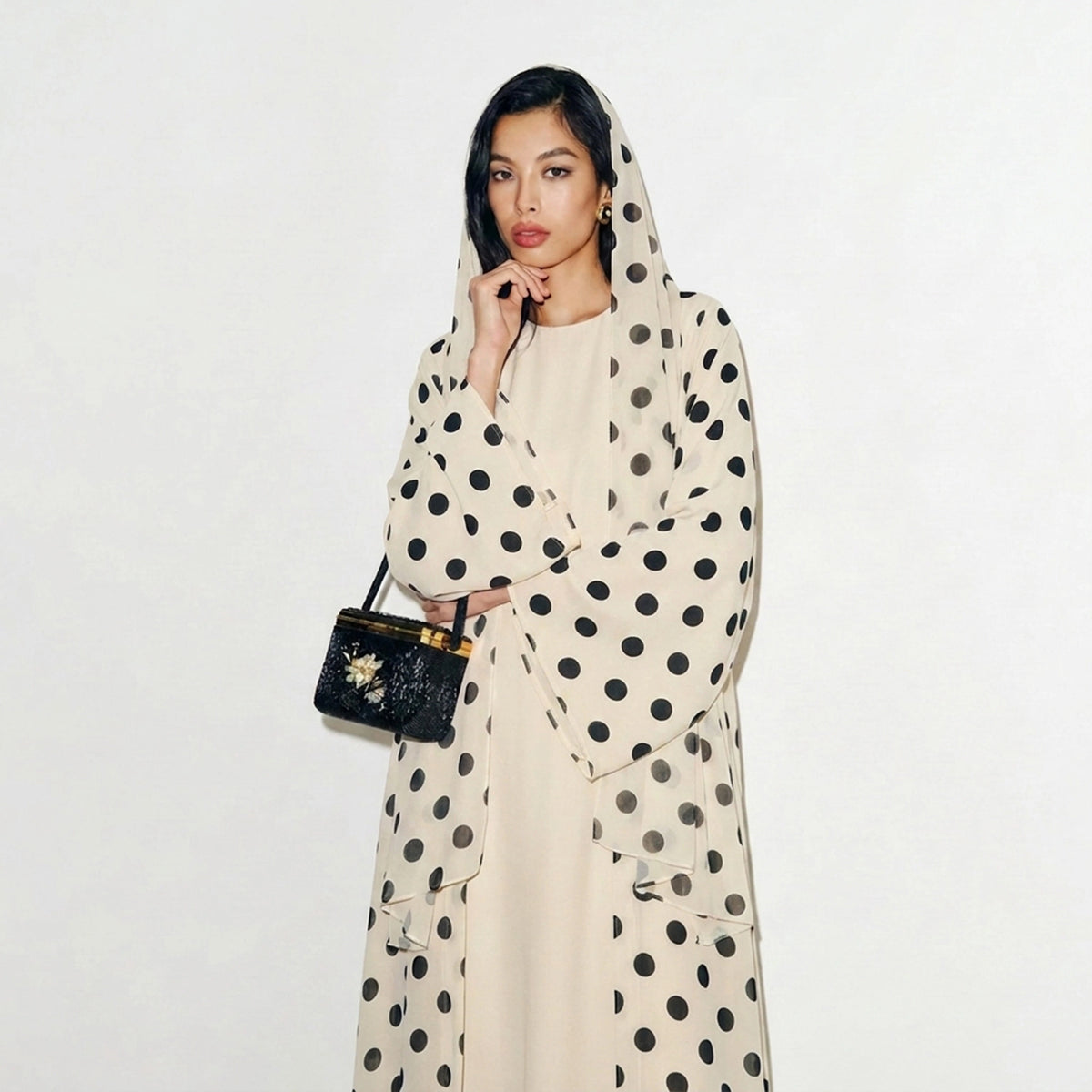 Polka Abaya