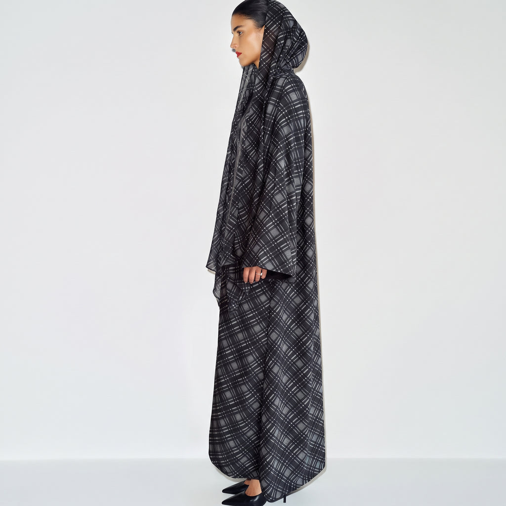 Onyx Plaid Abaya