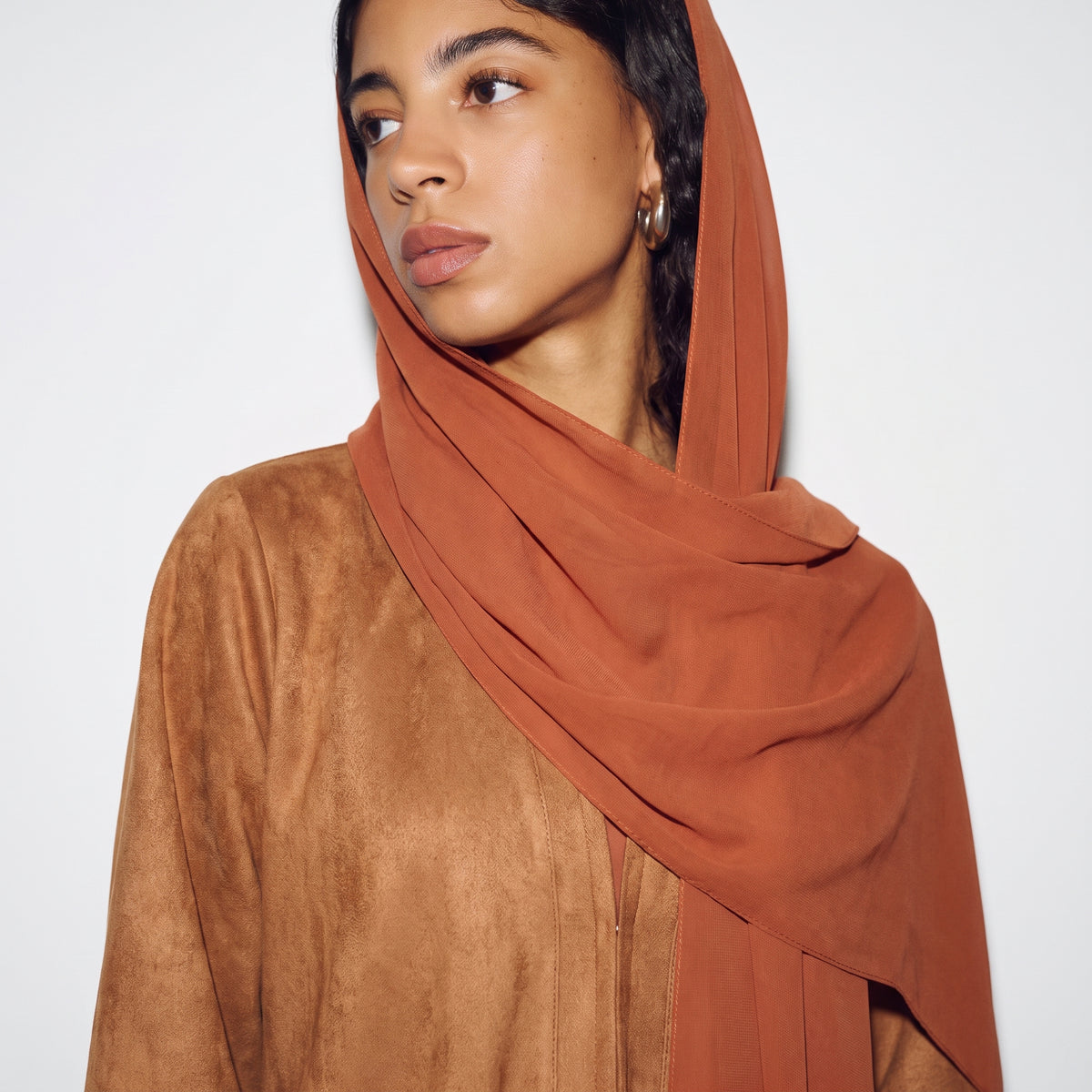 Pecan Suede Abaya