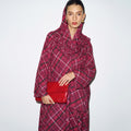 Berry Plaid Abaya