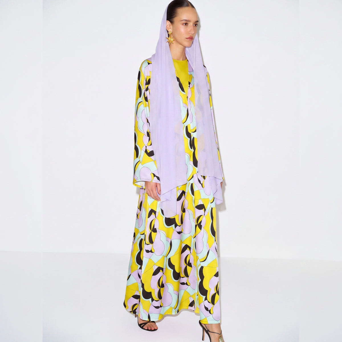 Lavender Pop Abaya