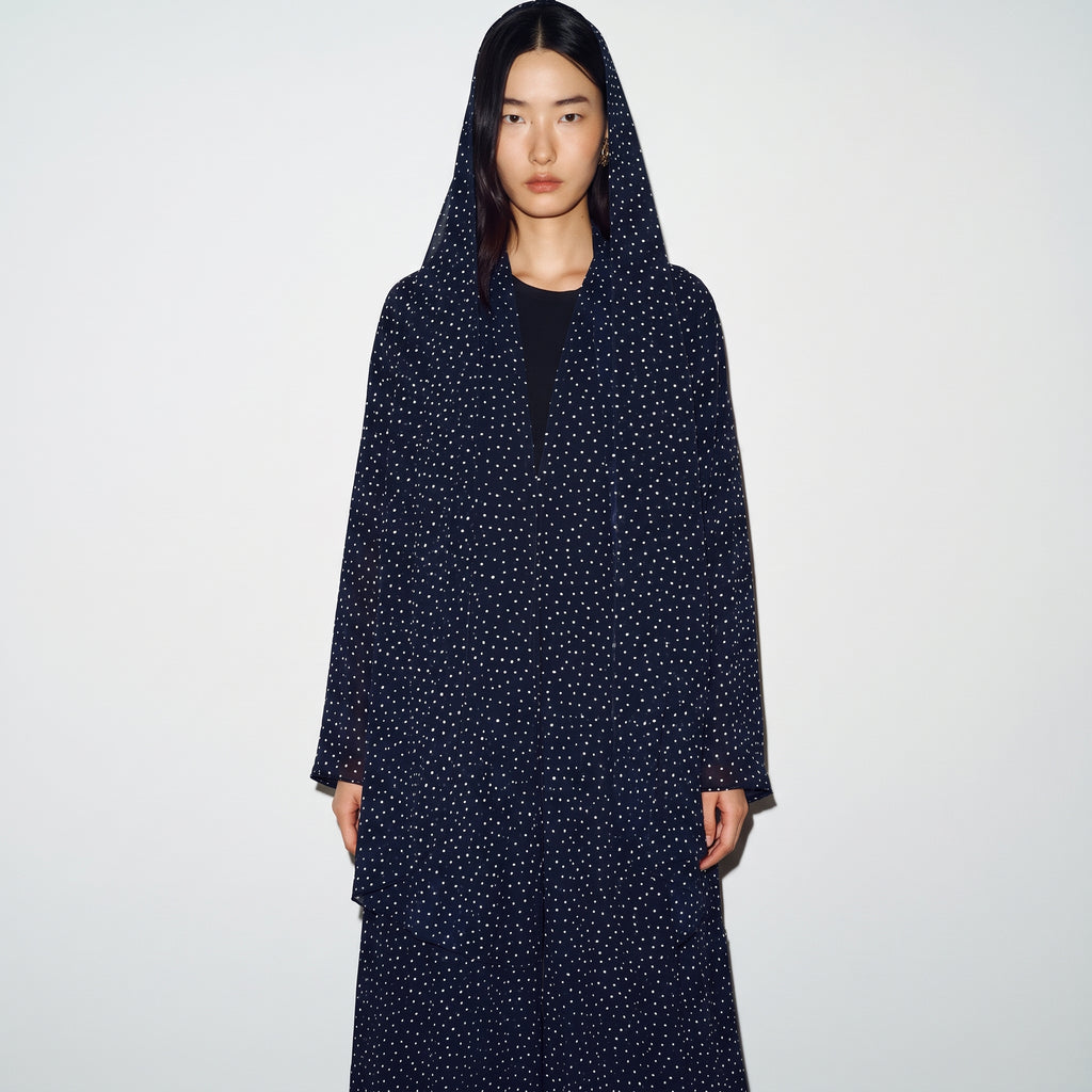 Midnight Dot Abaya