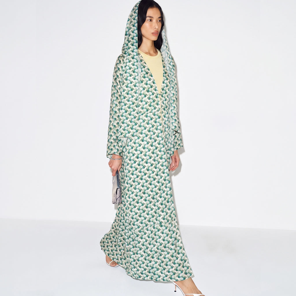 Verdant Geometric Abaya
