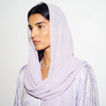 Lilac Swirl Abaya