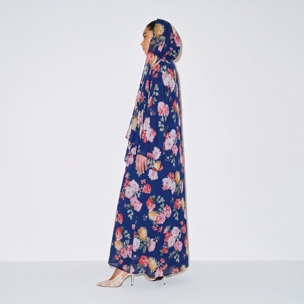 Midnight Bloom Abaya