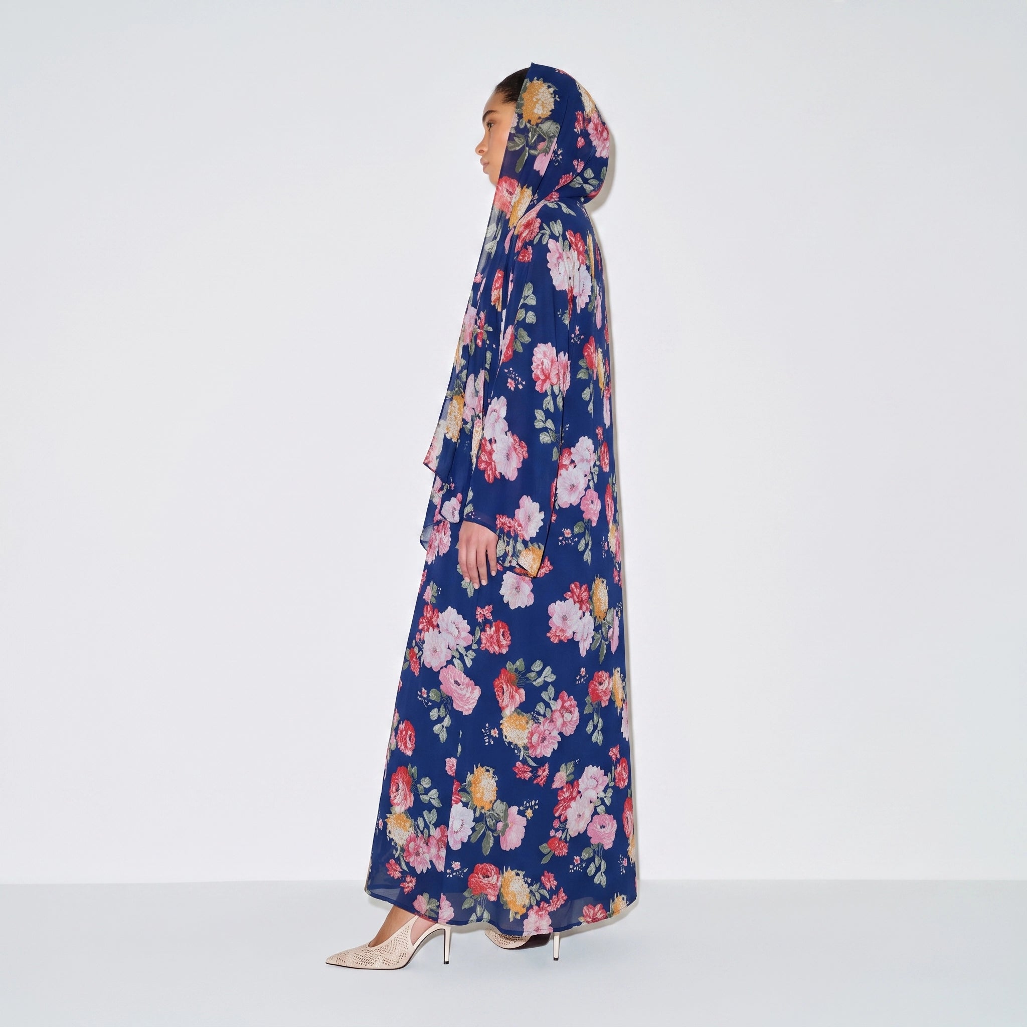 Midnight Bloom Abaya