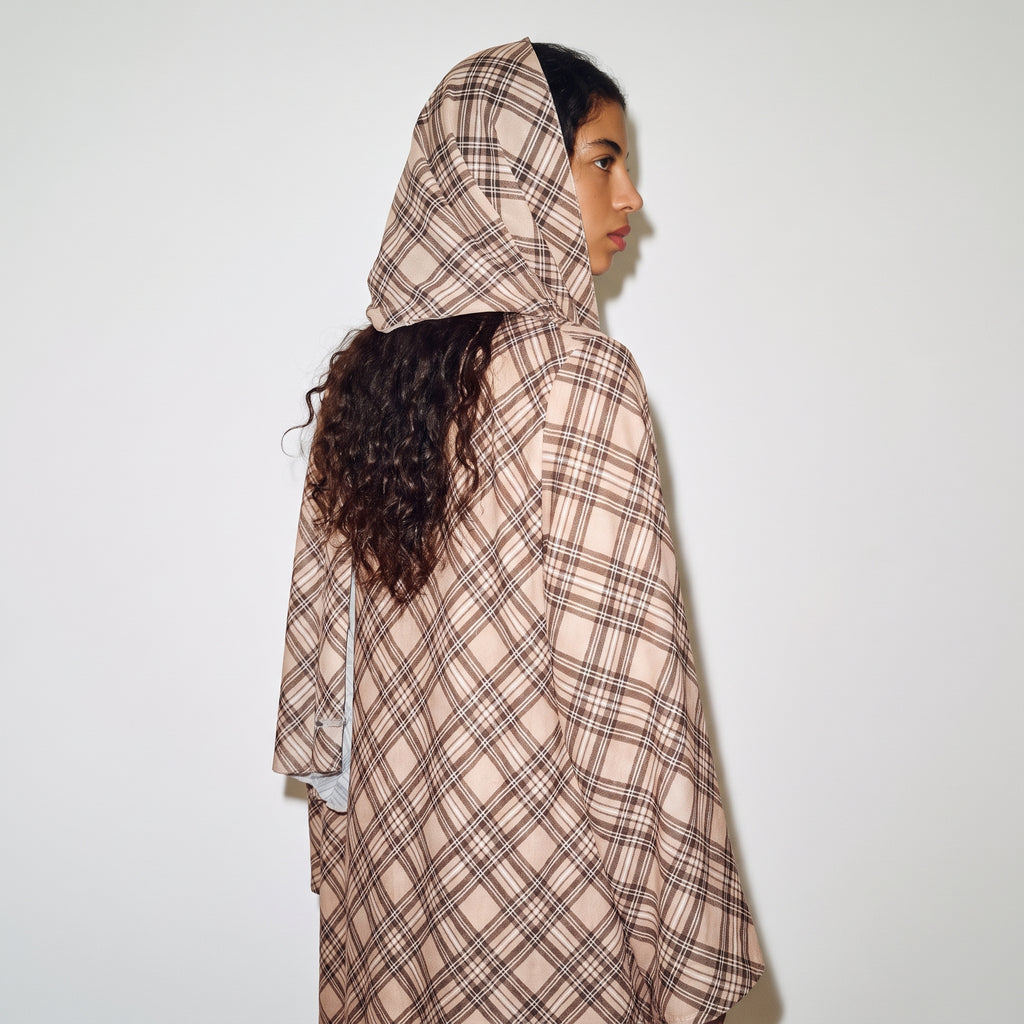 Toffee Plaid Abaya