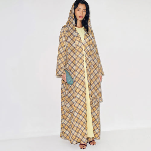 Marl Plaid Abaya