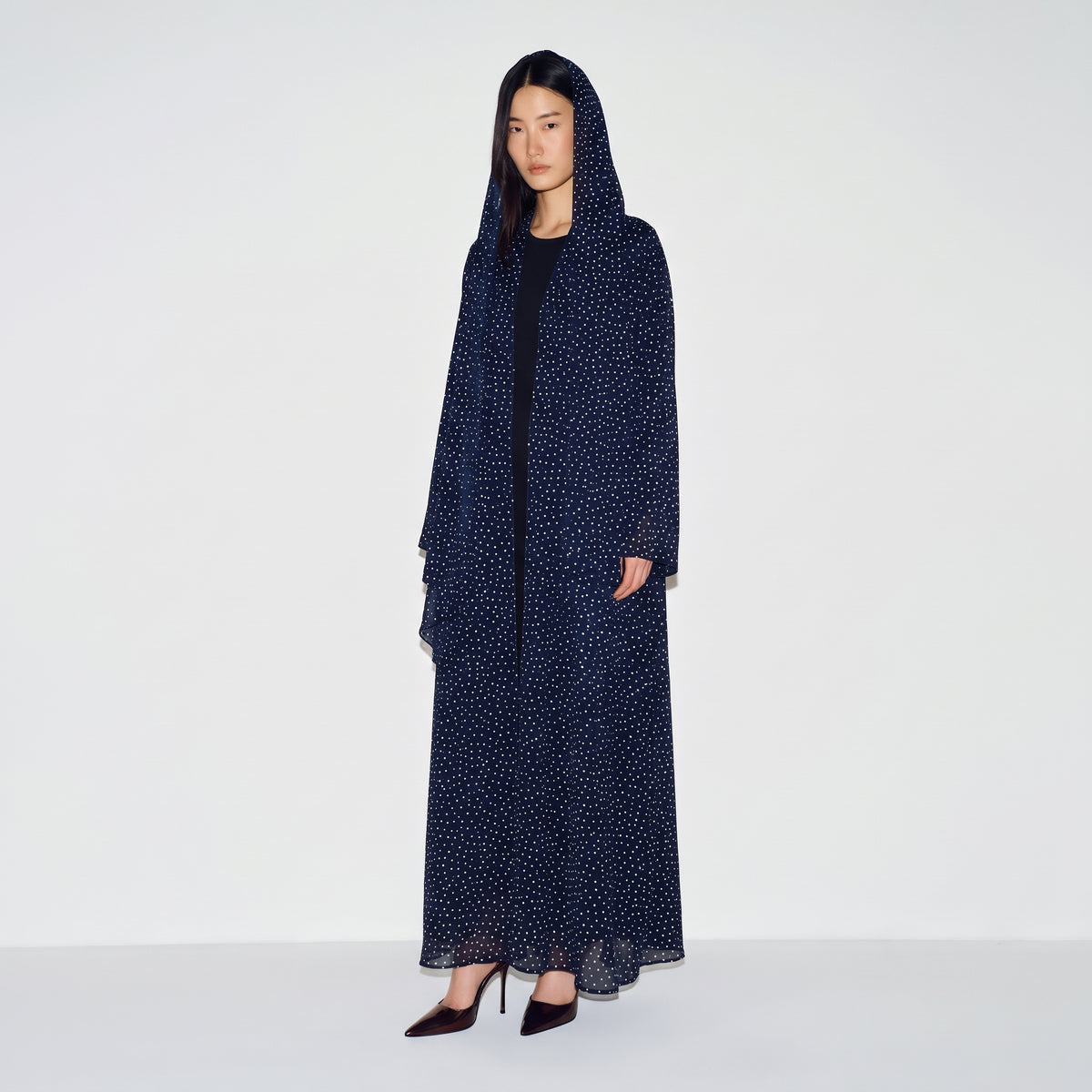 Midnight Dot Abaya