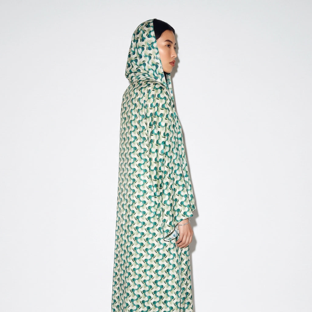 Verdant Geometric Abaya