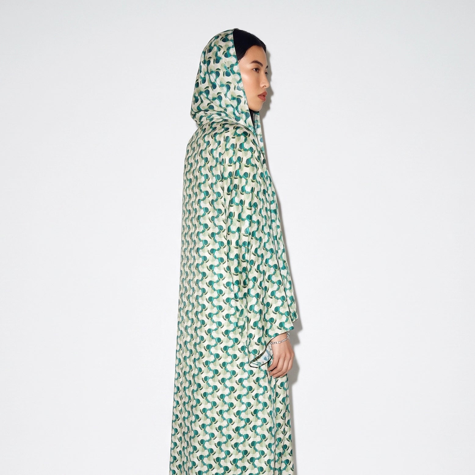 Verdant Geometric Abaya