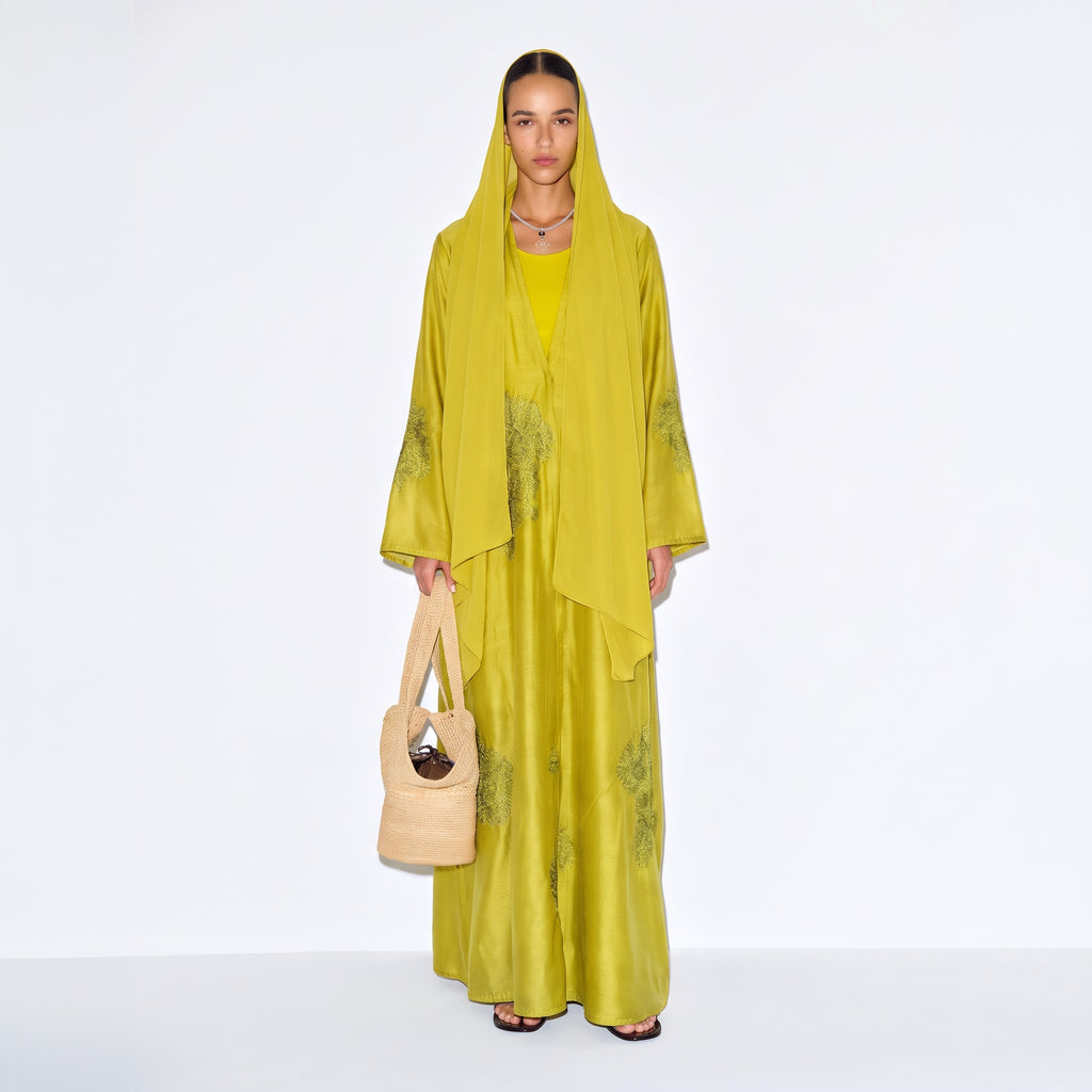 Sunlit Chartreuse Abaya
