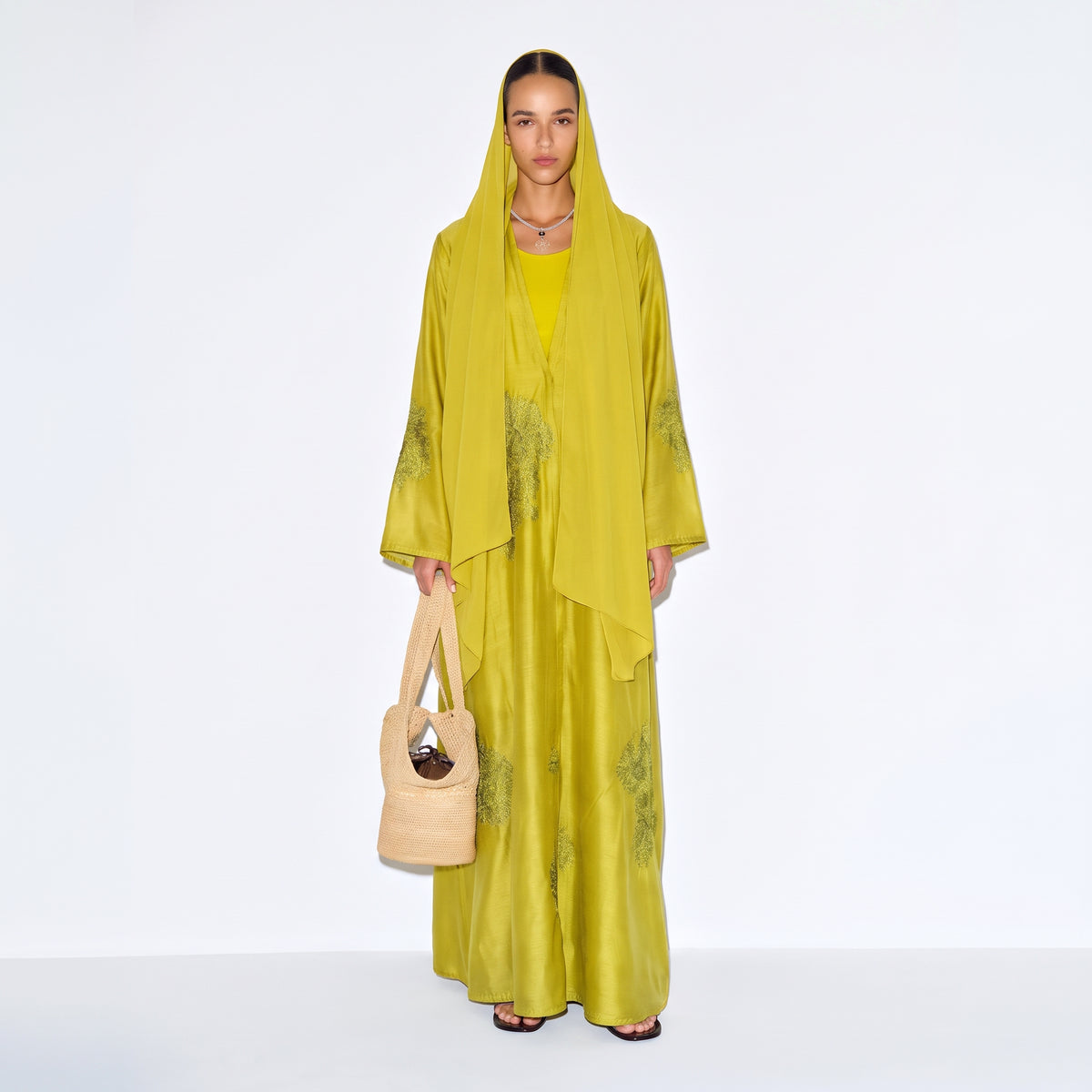 Sunlit Chartreuse Abaya