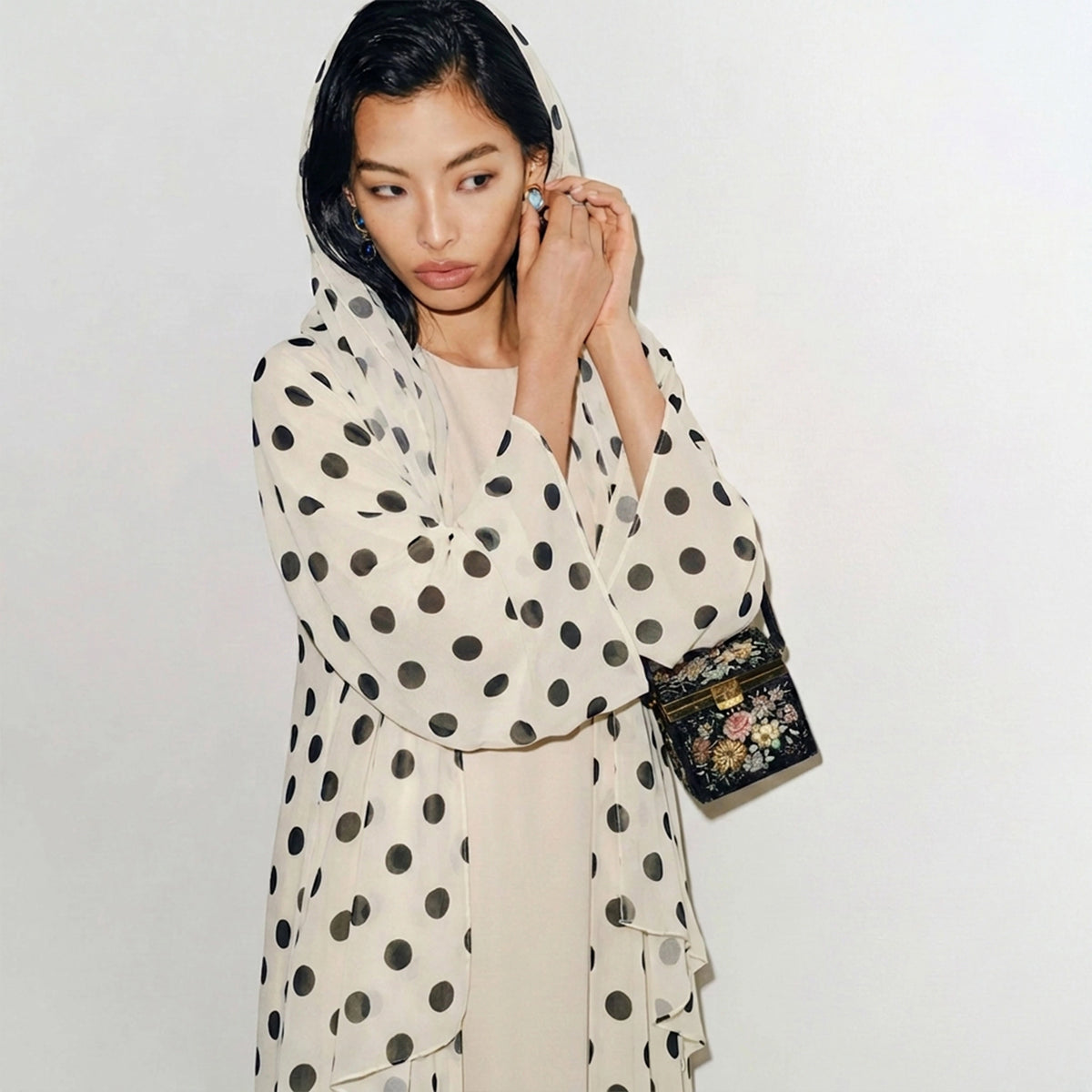 Polka Abaya