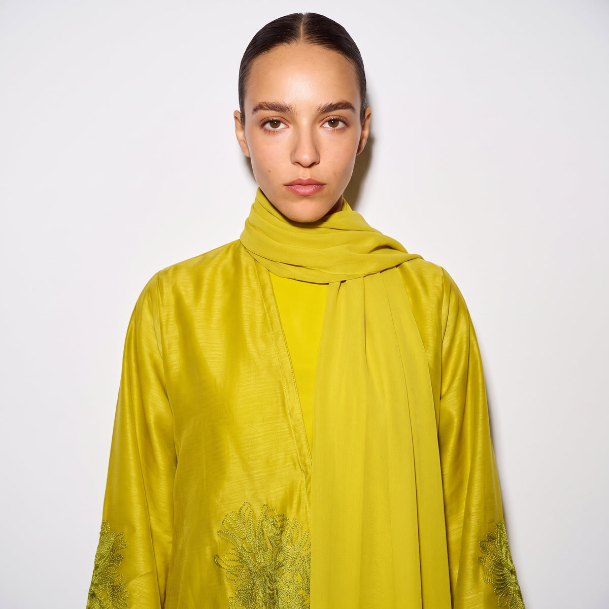 Sunlit Chartreuse Abaya