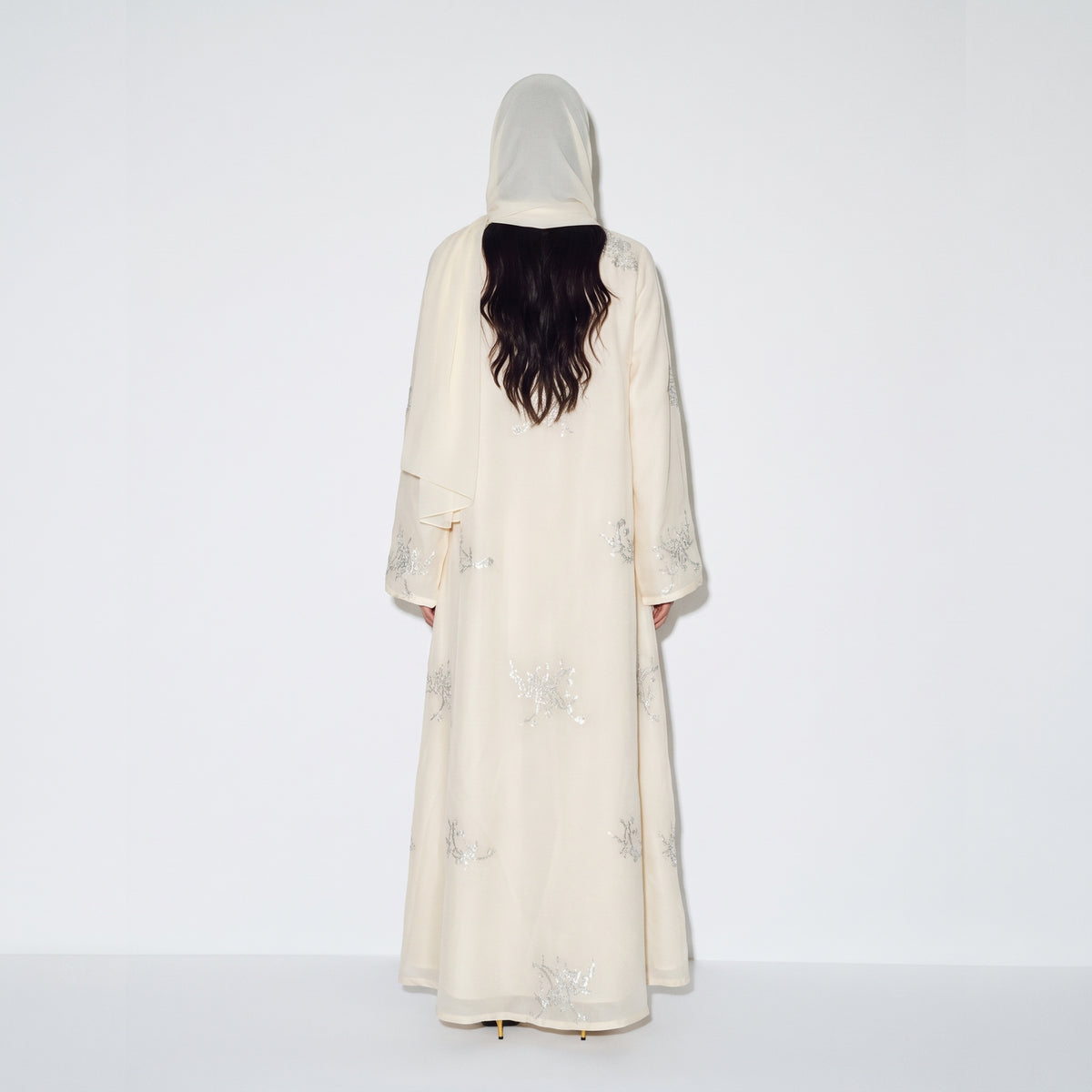 Moonlit Petal Abaya