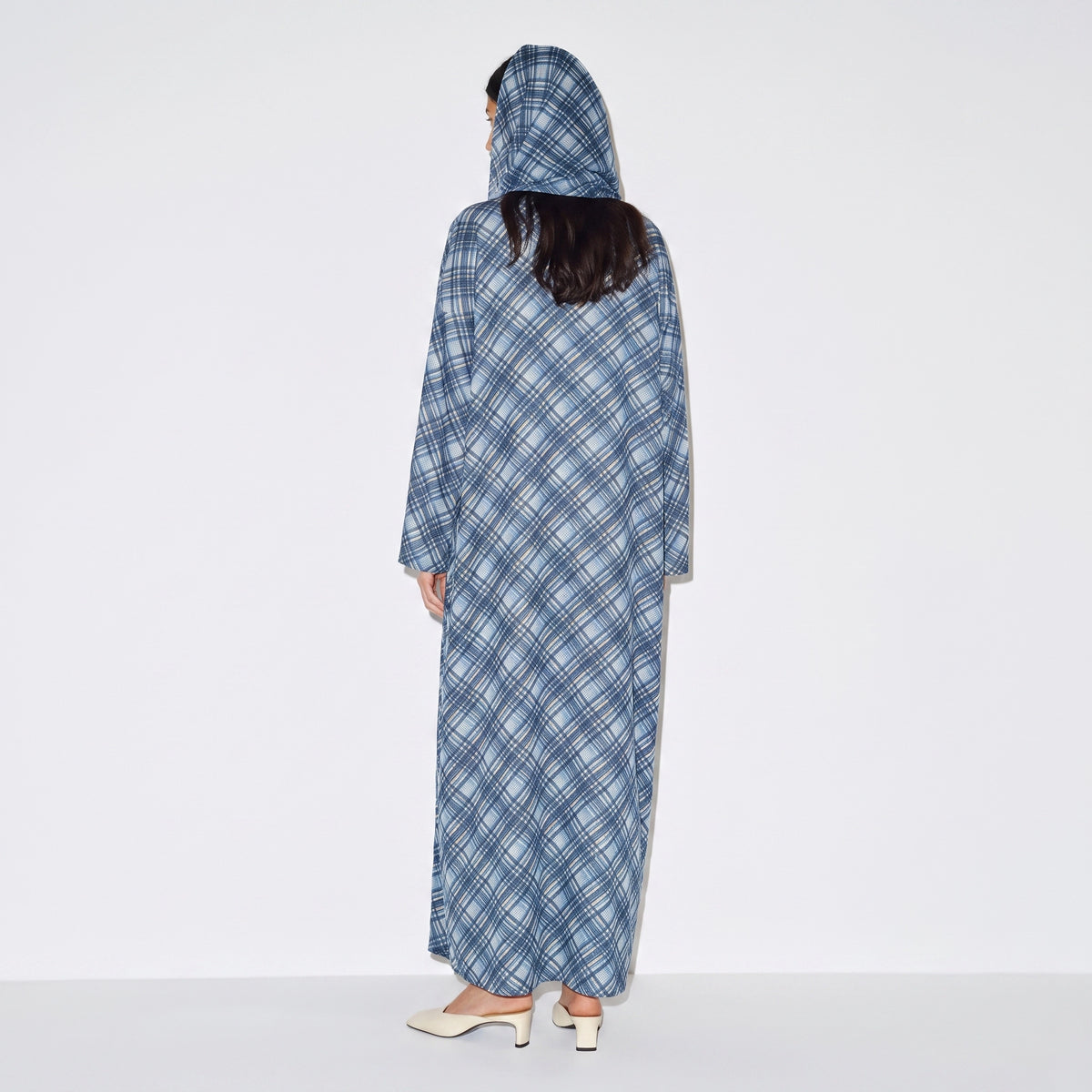 Blueberry Plaid Abaya